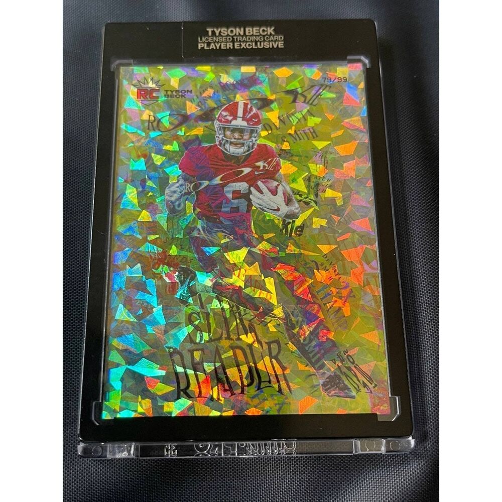 Tyson Beck Devonta Smith Slim Reaper /99 Cracked‎ Ice NICE!